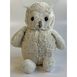 JellyCat London Woodland Babe Bashful Owl Plush Cream White 12" Stuffed Animal